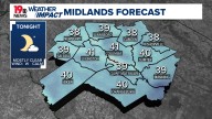 A chilly morning on Sunday, a few showers possible to begin the week