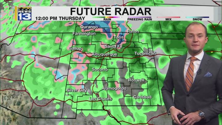 Rain, mountain snow moves into New Mexico later this week