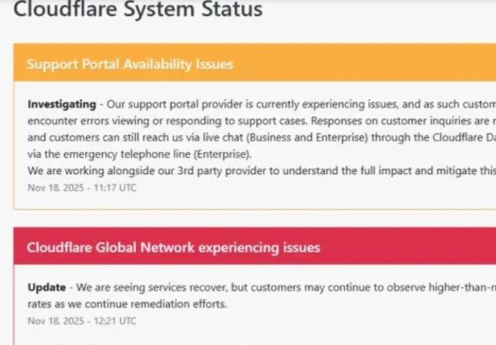 ¡Se cae Cloudflare! Fallas en páginas