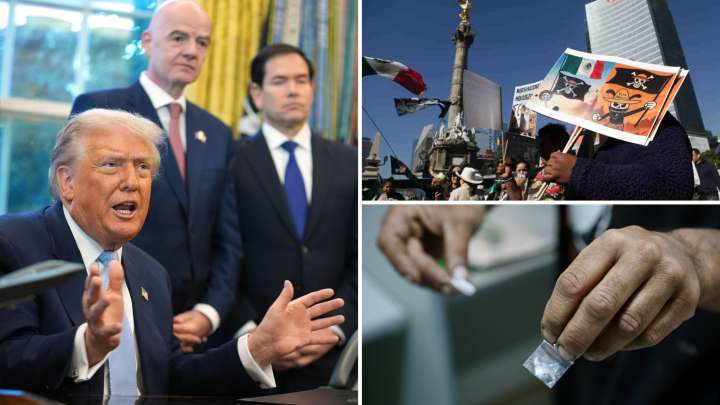 Trump dice no estar 'contento' con México y haber estado pendiente del fin de semana