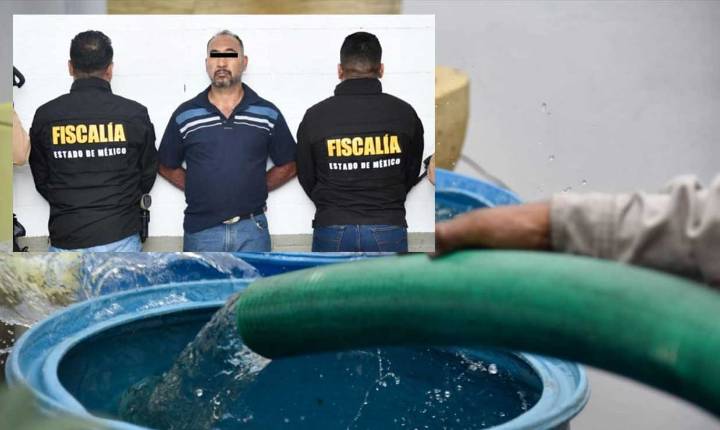 Cae presunto operador de red de huachicoleo de agua en Edomex