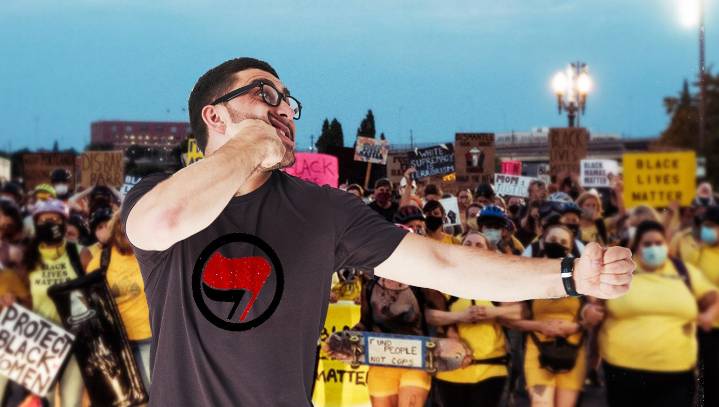 In Brutal Attack On One Of The Most Privileged People In History, Rioter Punches Self In Face