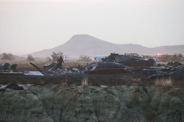 Military plane crashes in Georgia killing all passengers on board