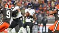 Lamar Jackson missed Wednesday's practice with an ankle injury
