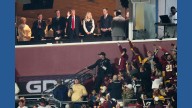 Donald Trump the 1st sitting US president at a regular-season NFL game since Carter in 1978