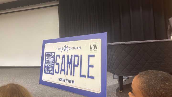 Women veterans honored with Michigan's newest license plate
