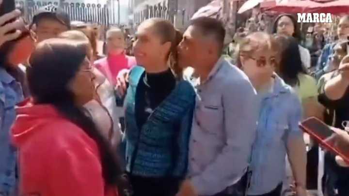 Impactantes imágenes de la presidenta de México, Claudia Sheinbaum: víctima de acoso sexual en la calle