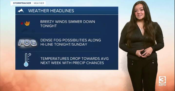 Fog chances, lighter winds, and cooling temperatures