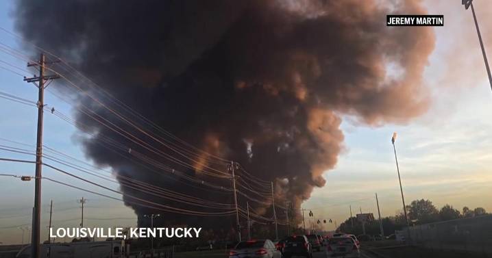 UPS plane crashes on takeoff from Louisville, Kentucky, airport, igniting huge fire on ground