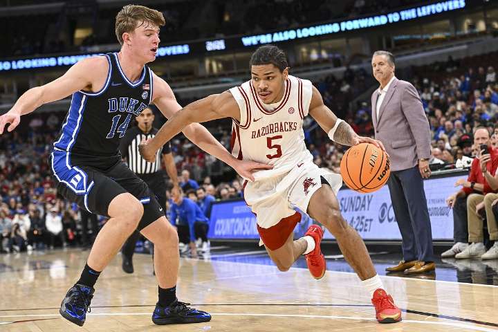 Arkansas loses 80-71 to No. 4 Duke as Boozer ties career high