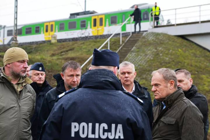 Varios arrestados en Polonia por sabotaje ferroviario