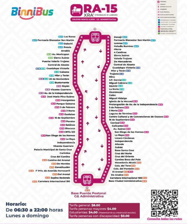 Inicia BinniBus ruta Colonia Monte Albán – Ciudad Administrativa