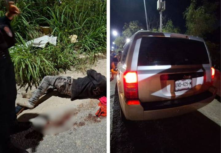 Motociclista en estado de ebriedad se impacta contra camioneta en Cancún