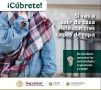 Frente frío 14 provocará lluvias y descenso de temperaturas