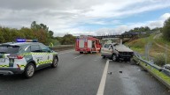 Herido grave un conductor tras salirse de la vía en la AG
