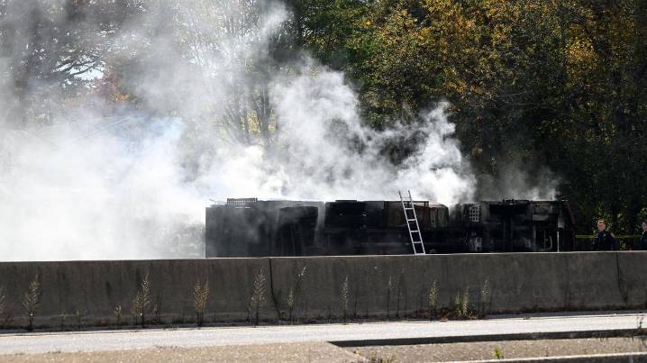 Xavier Angulo Espinoza, of Central Islip, dies when garbage truck he was driving overturns off Sunrise Highway