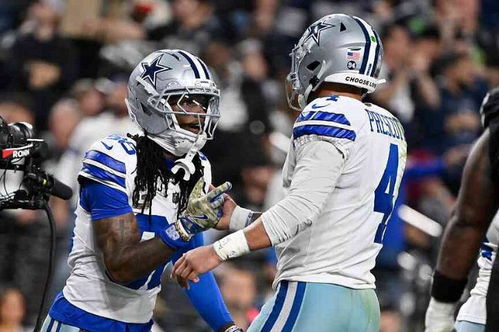 Prescott throws 4 touchdowns in Dallas’ rout of Las Vegas