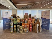 Salt Lake Valley businesses unite in gathering food donations to fill pantries at local schools