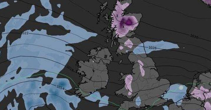 UK weather: Icy-blue snow maps forecast mega 192