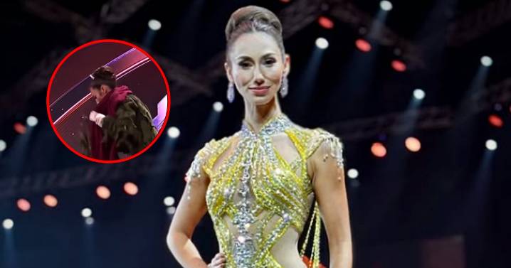 Miss Gran Bretaña se cae en pleno desfile, ¿fue real?