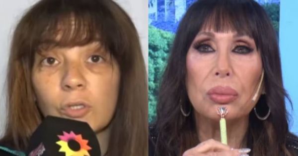 La terrible reacción de Moria Casán al ver a Lissa Vera de "Bandana" a cara lavada
