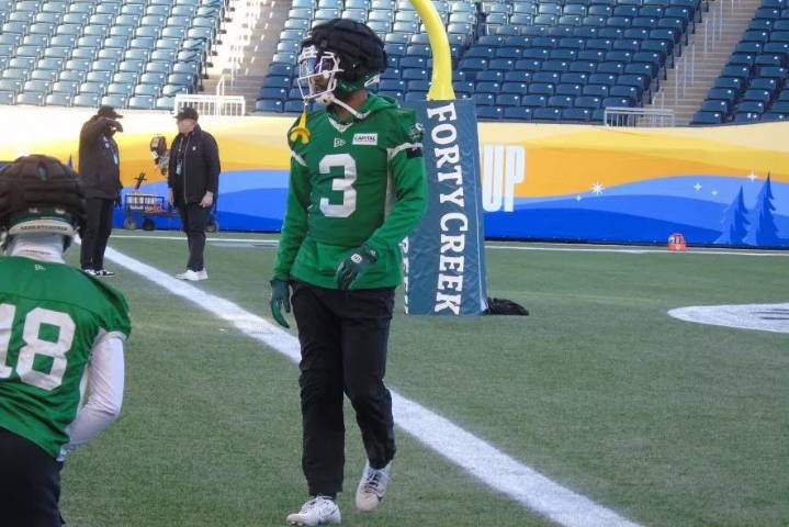 Riders hit the practice field for first time ahead of Grey Cup