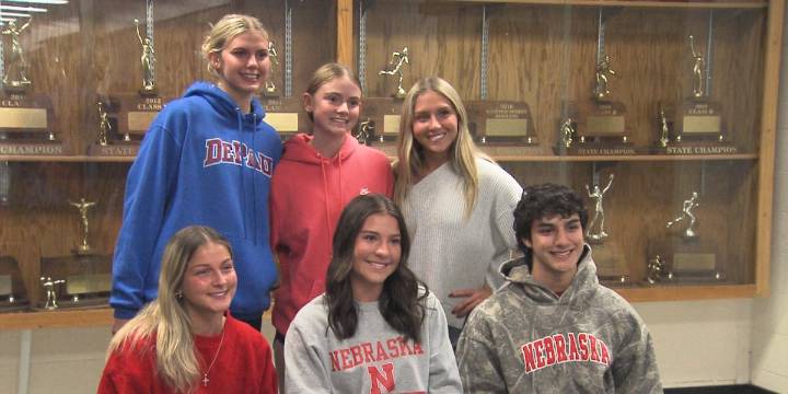Northwest Vikings celebrate signing day as five athletes commit to colleges