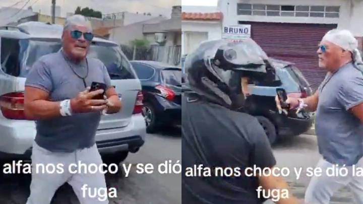 Violento episodio con Alfa en plena vía pública por un casi choque: "Manejás como un anciano"