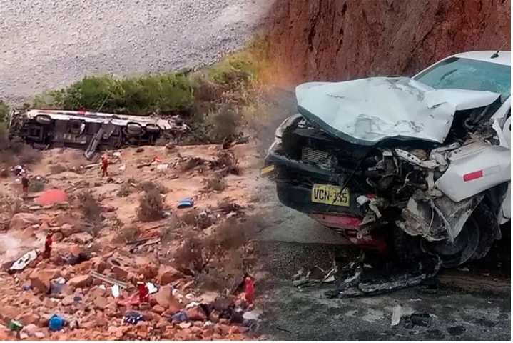 Micro cayó al abismo en Perú y hubo 37 muertos: El chofer dio positivo de alcoholemia