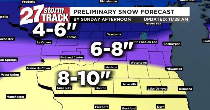 Clear today before winter storm moves in tomorrow