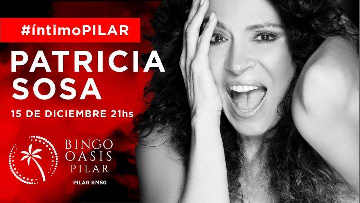 Patricia Sosa llega a Pilar con un show íntimo e inolvidable en Bingo Oasis