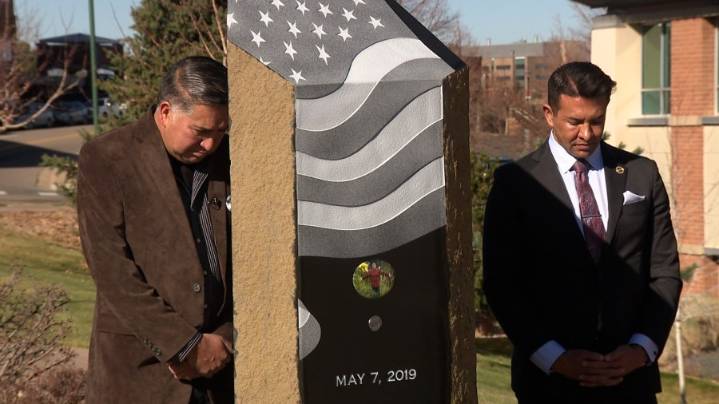 New memorial stands in Highlands Ranch for Kendrick Castillo