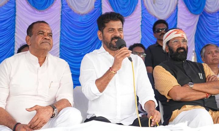 CM Revanth Reddy Vows to Complete SLBC Tunnel, Slams KCR for Neglecting Project