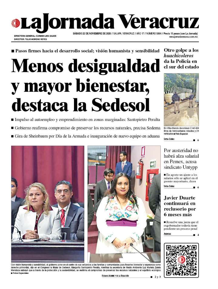 Portada del 22 de noviembre de 2025