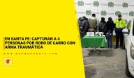 En Santa Fe: 4 capturados por robo de carro con traumática