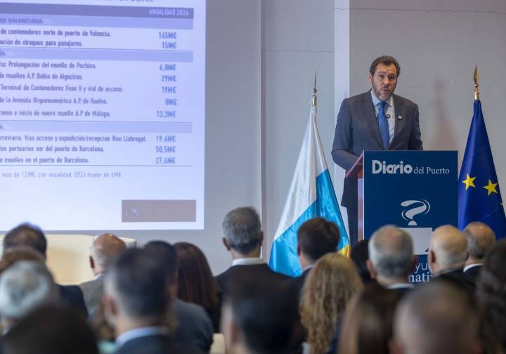 Oscar Puente anuncia las inversiones ya aprobadas por el puerto de Avilés