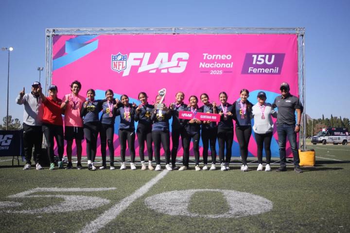 Equipo de tochito bandera de Quintana Roo se corona en Torneo Nacional Femenil NFL