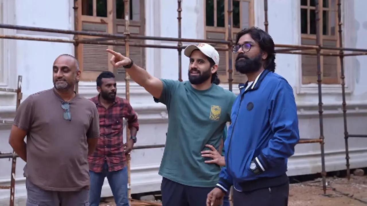 Check out the exciting BTS clip from Naga Chaitanya's mythological thriller NC24