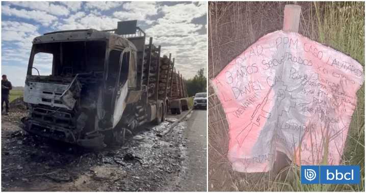 ORT Leftraru se adjudicó atentado incendiario a camión en Nueva Imperial