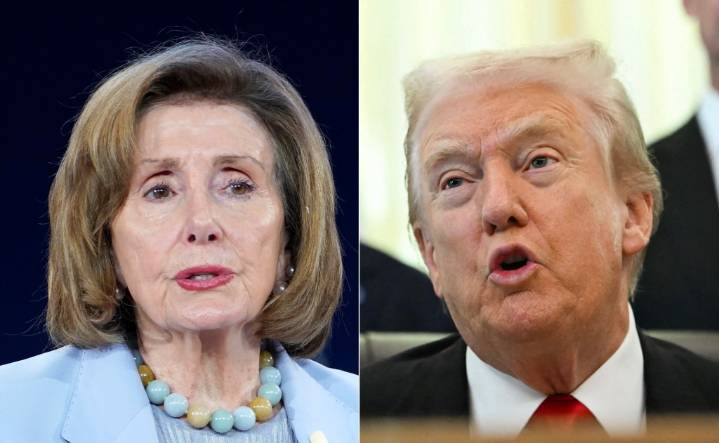 Trump takes parting shot at retiring Democrat Nancy Pelosi