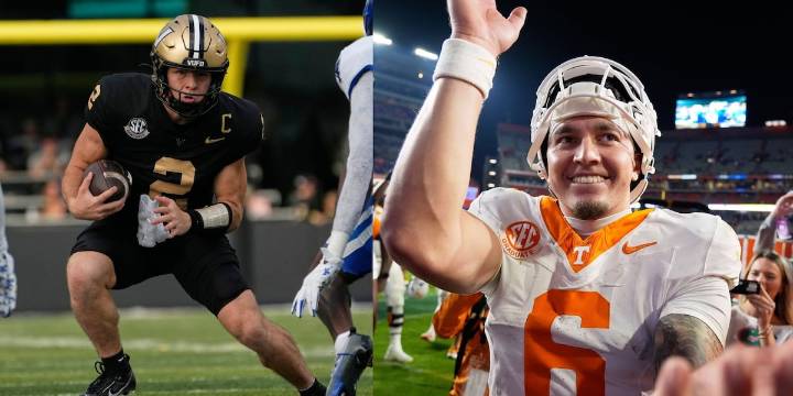 Where Tennessee, Vanderbilt landed in latest College Football Playoff rankings before rivalry matchup
