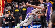 Lethargic Lakers blown out by Hawks as win streak snapped