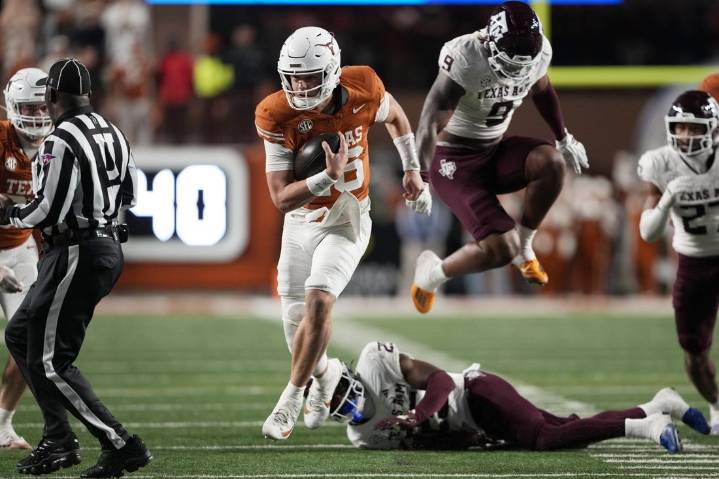 Deadspin | No. 16 Texas boosts CFP hopes, knocks No. 3 Texas A&M out of SEC title game