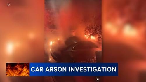 Philadelphia arson investigation underway after car fire on East Firth Street in Kensington