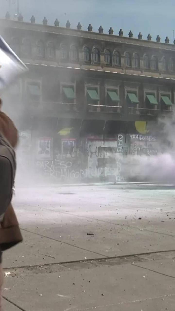 Clashes break out as thousands protest against government in Mexico City