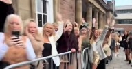 Hundreds of Edinburgh locals in massive queue for 'girls day out' at concert venue