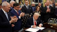 President Trump signs government funding bill, ending shutdown after a record 43