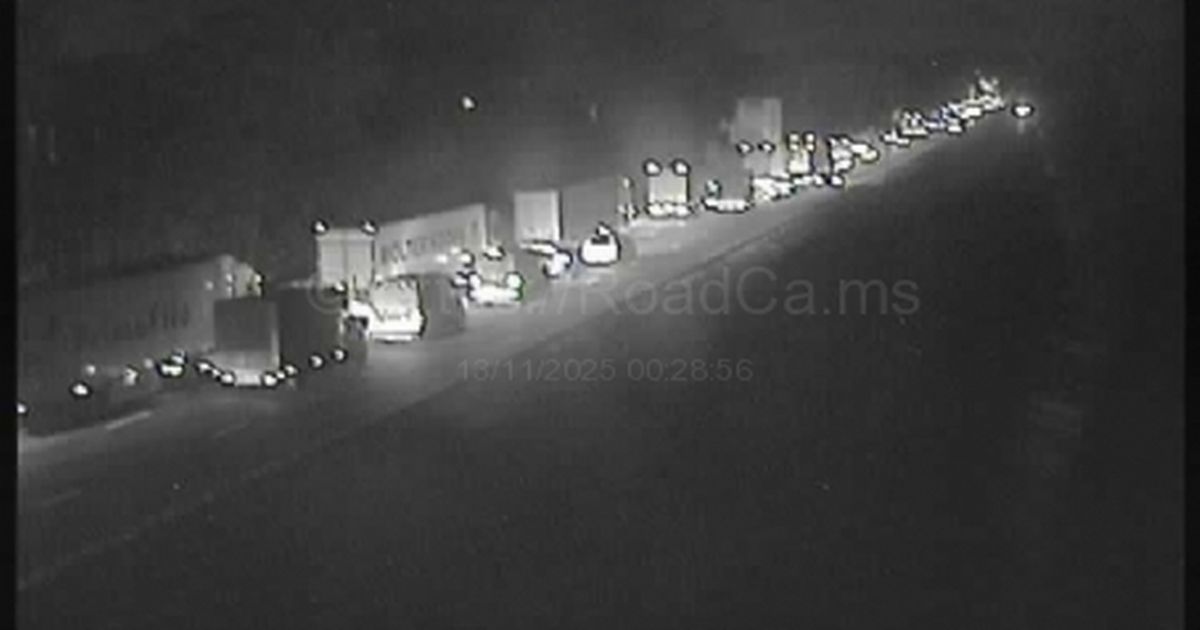 Live: Major delays as M20 crash involving van and car blocks road in early hours