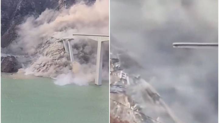 Colapsa el puente Hongqi de 758 m en China pocos meses después de su puesta en operación