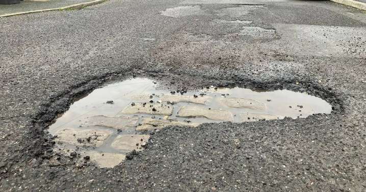 'There's a desperate need to fix potholes on this street'